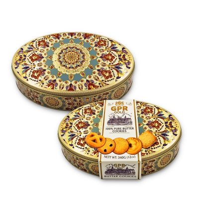 340g GPR Gold pure butter cookies - Central Asia design